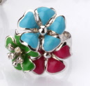 ortensia colori - anello tre fiori